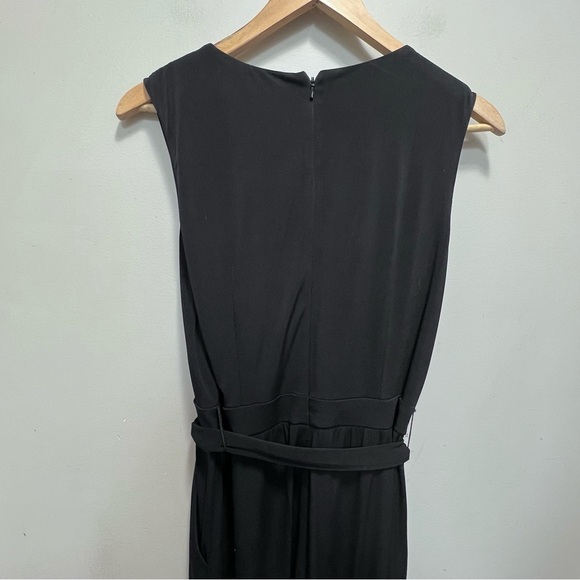 Vince Camuto Faux Wrap Jersey Jumpsuit Black Size Small - Picture 6 of 10